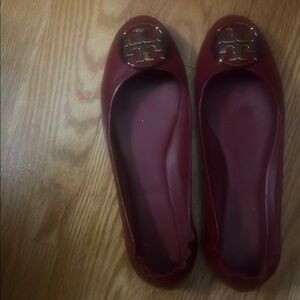 Tory Burch Red Ballet Flats. Amazing condition! Worn only a few times